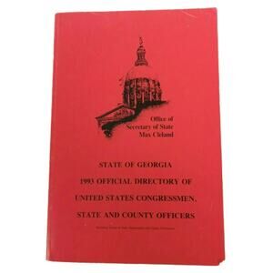 📘 1993 Georgia Directory | Max Cleland | Politics & History 🗺️Vintage RARE
